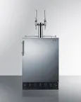image of Summit SBC7BRSNCF2 Nitro Coffee Kegerator, 24" Wide, Height Adjustable, Freestanding - 115V
