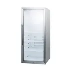 image of Summit SCR1006CSS Beverage Center with Locking Glass Door, Stainless Steel Exterior, 9 cu.ft