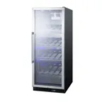 image of Summit SCR1156CH 24" Glass Door Wine Refrigerator, Single Temperature, 25 Bottles