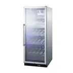 image of Summit SCR1156CHCSS 24" Glass Door Wine Refrigerator, Single Temperature, 25 Bottles