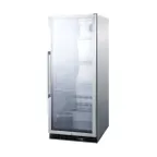 image of Summit SCR1156CSS Beverage Merchandiser with Locking Glass Door, 11 cu.ft