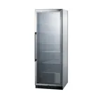 image of Summit SCR1401CSS 24" Beverage Center w/ Right Hinged Glass Door, Stainless Steel, 12.6 cu. ft.