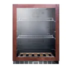 image of Summit SCR2466BPNR 23" 1-Section Panel Ready Glass Door Beverage Merchandiser, 6 Bottle