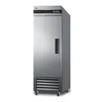image of Summit SCRR232LH 28" 1-Section Reach-In Refrigerator w/ Left Hinged Solid Door, Bottom Mount, Stainless Steel, 23 cu. ft.