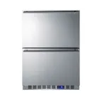 image of Summit SPFF51OS2D Outdoor Two Drawers Freezer, Stainless Steel, 3.54 cu. ft.