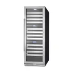 image of Summit SWCP1988T 24" Glass Door Wine Refrigerator, Three Temperature, 149 Bottles