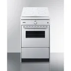 image of Summit WEM665W Induction Smooth-Top Range, 24" W, 2.92 Cu.Ft. Oven Capacity