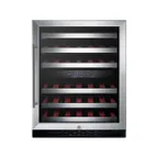 image of Summit SWC530BLBISTCSSADA 24" Glass Door Wine Refrigerator, Dual Temperature, 36 Bottles