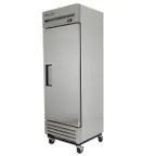 image of True T-19FZ-HC 27" 1-Solid Door Reach-In Freezer, Bottom Mount, 19 cu. ft., Stainless Steel Front, Aluminum Sides