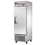 image of True T-23-HC 27" 1-Section Reach-In Refrigerator w/ Solid Door, Bottom Mount, Stainless Steel Front-Aluminum Sides