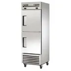 image of True T-23DT-HC 27" 1-Section Reach-In Refrigerator Freezer Combo w/ 2 Half Solid Doors