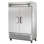 image of True T-49DT-HC 54" 2-Section Reach-In Refrigerator/Freezer Combo w/ 2 Solid Doors