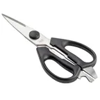 image of TableCraft Products 10995 PerfectGrip Kitchen Shears, 3.375" x .5" x 8.375" Blades, Black Handles