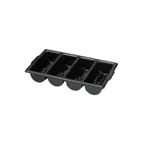 image of TableCraft Products 1524B Cutlery Bin, 21-5/8" X 12" X 3-3/4", (4) Compartment