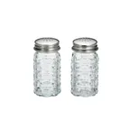 image of TableCraft Products 163S&P-2 - 1.5 Oz Salt Pepper Shaker, 1‑9/16" Dia x 3‑9/16" H, Steel Top, Dishwasher Safe