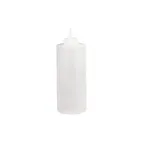 image of TableCraft Products 32C - 32 oz Polyethylene Squeeze Bottle, 38" Opening, Natural Cone Tip