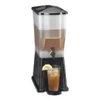 image of TableCraft 353DP Slimline 3‑Gallon Dispenser, 8" x 16" x 20" Black Poly, Tomlinson Faucet, NSF