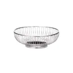 image of TableCraft Products 4175 Chalet Basket, Round Chrome Plated, 9"5/8 Dia x 3"1/4 H, Hand Wash Only