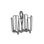 image of TableCraft Products 597CBK Jelly Packet Rack, Black Metal Organizer, Fits Packets Up To 2" X 1‑1/2"