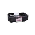 image of TableCraft Products C1077BK - Basket, 10" x 7-3/4" x 1-1/2", Black Polypropylene - 12/Pack