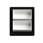 image of TableCraft CW5082Y Food Template, 12-7/8" x 21-1/4" Yellow Aluminum Inset, NSF-7, Dishwasher Safe