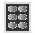 image of TableCraft CW5126W Cold Food Template, 25"-3/4 x 21"-1/4 Single Well White Duracoat™ Cast Aluminum NSF‑7