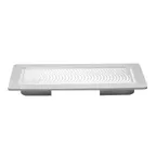 image of TableCraft CW6422WV Hot Well Cover, Half-Size Inset, 13-1/2" x 10-5/8" Silver Aluminum, 1/4"