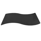image of TableCraft Products CWALS8RSATBK Table Cover, Two-Piece, 96"W X 47"D X 1"H
