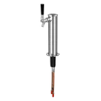 image of Talos 1042160-00 Draft Beer Tower – Countertop, 1‑Tap, Glycol Cooled, Steel Tube, Chrome Finish