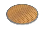 image of Tarrison AOG38RD36SSNA Ace II Round Table Top, 36" Diameter, All Weather Plywood, Silver and Natural Finish