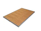 image of Tarrison AOG38RT28SSNA Ace II Rectangular Table Top, 32"W x 48"D, All Weather Plywood, Silver and Natural Finish