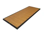 image of Tarrison AOG38RT82BLNA Ace II Rectangle Table Top, 28"W x 72"D, All Weather Plywood, Black and Natural Finish