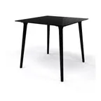 image of Tarrison ATSTE1101010 Stefano Square Dining Table Base, 35 1/2"W, black metal, dining height, 19 1/2"H
