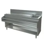 image of Tarrison TA-CMU60SCR 60" Sink Combo Underbar Ice Bin/Cocktail Station - Left
