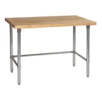 image of Tarrison TA-HTB2448G-KIT Butcher Block Top Work Table, 48""W X 24""D