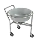 image of Tarrison TA-RC3631 Stainless Steel Roto Cart w/ (1) 27-1/2" Dia. x 8" Deep Bin