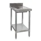 image of Tarrison TA-SWT4BS18WS 18" Work Table with Prep Sink, Bowl On Center - 18 Gauge