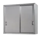image of Tarrison TC-C1436W 36" Stainless Steel Enclosed Wall Mount Cabinet w/ Sliding Doors