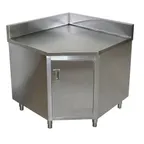 image of Tarrison TC-C3042CB 42" Cabinet Base Hinged Doors Work Table, Servery Corner with Mid-Shelf