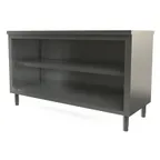 image of Tarrison TC-CO2460-KIT Cabinet Base Open Front Work Table with Mid-Shelf, 60"W x 24"D