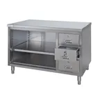 image of Tarrison TC-CO3048D-KIT Open Front Work Table with Mid-shelf & Lockable Drawer, 48"W x 30"D
