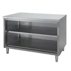 image of Tarrison TC-CO3072-KIT Cabinet Base Open Front Work Table with Mid-Shelf, 72"W X 30"D