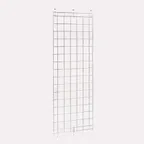 image of Tarrison TS-EP1474C 14" x 74" Chrome Wire Grid Enclosure Panel for Restaurant Shelving