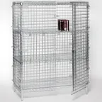 image of Tarrison TS-MSU1836Z-KIT Polyseal Clear Epoxy Mobile Wire Security Unit, 36" x 18" x 69"