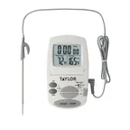 image of Taylor Precision 1470FS Thermometer & Timer, 32°‑392°F, 1.5mm Steel Probe, 4‑ft Cord, Magnet Mount