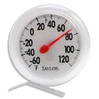 image of Taylor Precision 5630 Wall Thermometer, 6" Dial, -60° to 120°F, Weather‑Resistant, Shatterproof