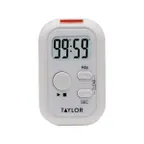 image of Taylor Precision 5879 Flashing Light Timer, White, Digital, Sound/Light/Vibration, Magnet/Clip/Stand