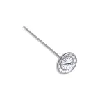 image of Taylor Precision 6220J BiTherm Thermometer, Dial, 50°F‑550°F, 2" Dial, 8" Stem, Stainless Steel
