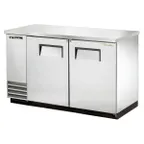 image of True TBB-2-S-HC 58" Two Solid Swing Door Stainless Steel Back Bar Cooler with Hydrocarbon