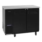 image of Turbo Air TBB-24-48SBD-N6 49" Two Section Back Bar Cooler with Solid Door, 12.2 cu. ft.